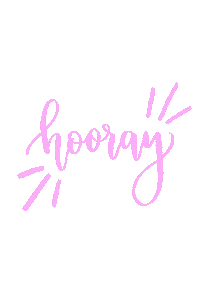 heathersletters hooray Sticker