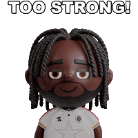 Too Strong Football Sticker by OneFootball Heads