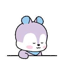 Oh Boy Shaking Head Sticker by BT21