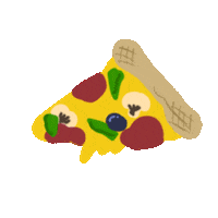 Hungry Pizza Sticker