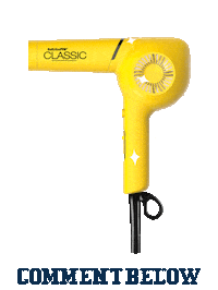 Blowdryer Comment Below Sticker by BaByliss Pro