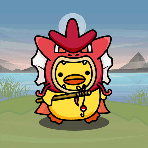 digitalducks giphyupload stabby quacks cartoon duck GIF