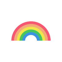 Rainbow Sticker by howestbe