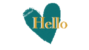Gold Hello Sticker by Melli Mello