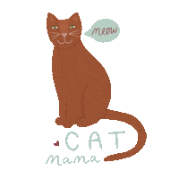 Cat Lady Sticker by Happy Mouse Studio