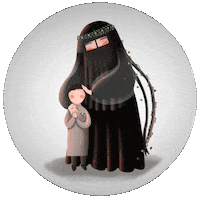 xafsa xafsa хафса xafsa niqab никаб Sticker