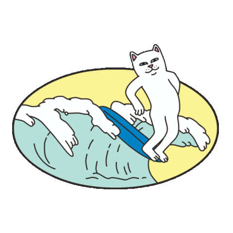 RIPNDIP_CAT giphyupload ocean alien skate Sticker