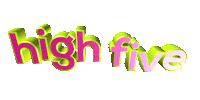 High Five Sticker by GIPHY Text