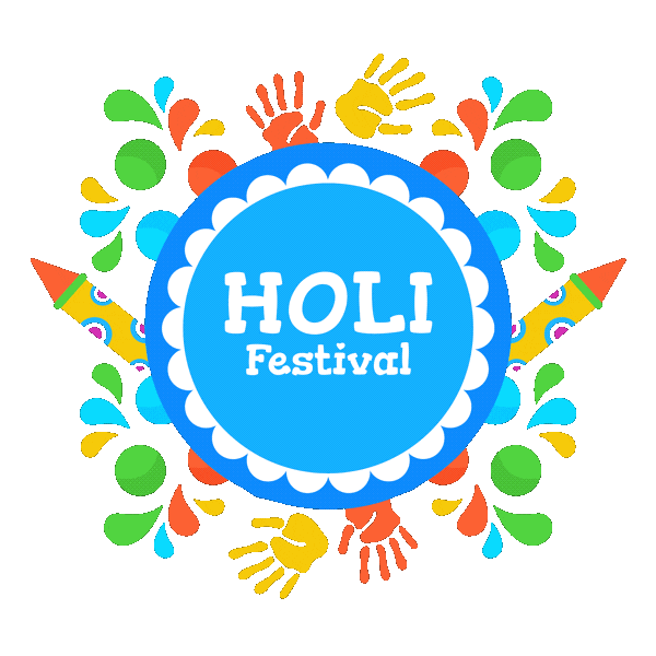 Holi Festival Sticker by techshida
