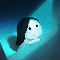 strawtree girl hair night moon GIF