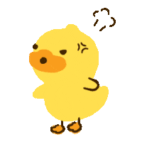 Angry Scold Sticker by B.Duck