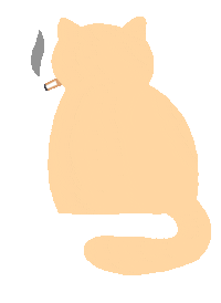 ruillu cat cats smoking ruillu Sticker