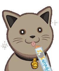 Cat Eat Sticker by Arthacat Tirta Surya