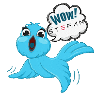 Bird Wow Sticker by Stefan Fashion
