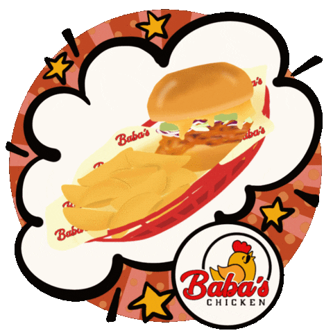 babaschicken giphyupload spicy hotchicken babas Sticker