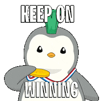 Gold Medal Win Sticker by Pudgy Penguins