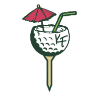 Golfing Golf Club Sticker by Kenny Flowers