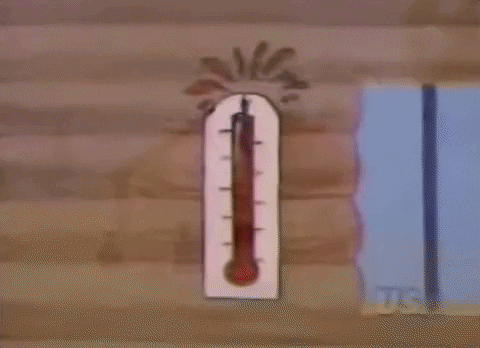 Hot Temperature Thermometer Vintage Cartoon GIF