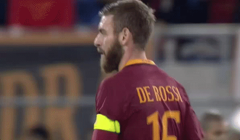de rossi yes GIF by AS Roma