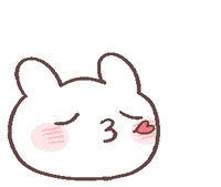 fishan_suyu love heart like うさぎ GIF