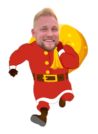 Santa Sticker by Viralstyle