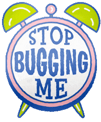 bug spray stop bugging me Sticker by The Woods & Co