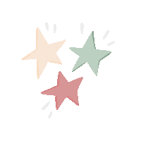 Cracotteshop pink green star stars Sticker