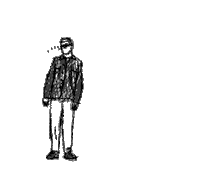 respons heart animation white face Sticker