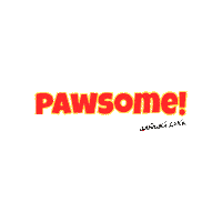 Awesome Dog Sticker by wufwuf