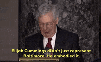 news tribute mitch mcconnell elijah cummings GIF