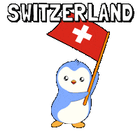 Switzerland Flag Penguin Sticker by Pudgy Penguins