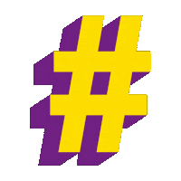 Teletweenederland yellow letters purple big Sticker