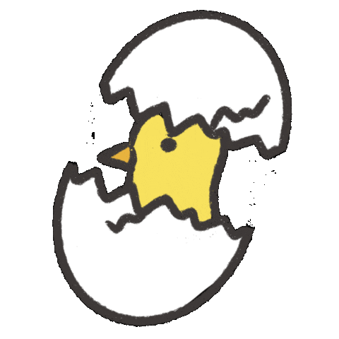 Breaking Out Baby Bird Sticker