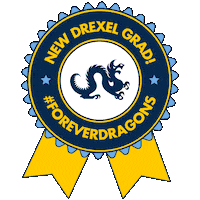 Drexel Grad Forever Dragons Sticker by Drexel University