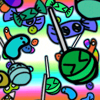 Candy Corn Falling GIF by Miyrumiyru