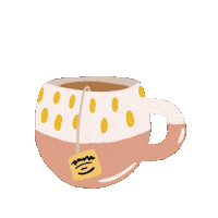 Tea Teatime Sticker by Doriane Baker