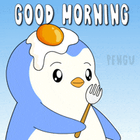 Hungry Good Morning GIF by Pudgy Penguins