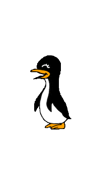 designedbyleah penguin happy penguin Sticker