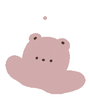 Bear くま Sticker by chiroru