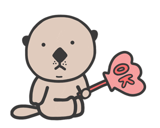 ddingstory giphyupload jojo sea otter shellfish Sticker