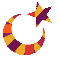 CreatEVEdesign rainbow star ramadan islam Sticker