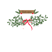 mistletoe totem Sticker