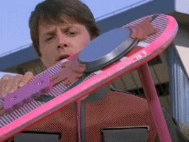 Michael J Fox Hoverboard GIF by Back to the Future Trilogy