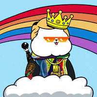 Peace Out Rainbow GIF by Kanpai Pandas