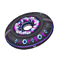 Ufo Saturn Sticker by ANOMONA