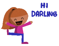 Hallo Hello Darling Sticker by Minka Comics