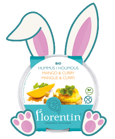 Easter Hummus Sticker by Florentin Organic Kitchen