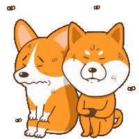 Corgi Shiba Sticker