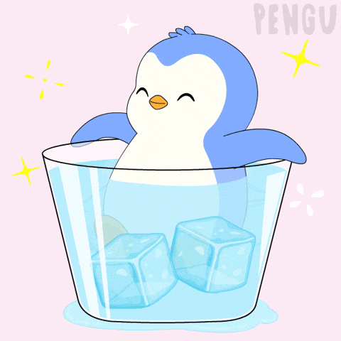 Refreshing Ice Cube GIF by Pudgy Memez