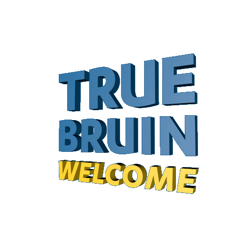 blue and gold hannah Sticker by UCLA